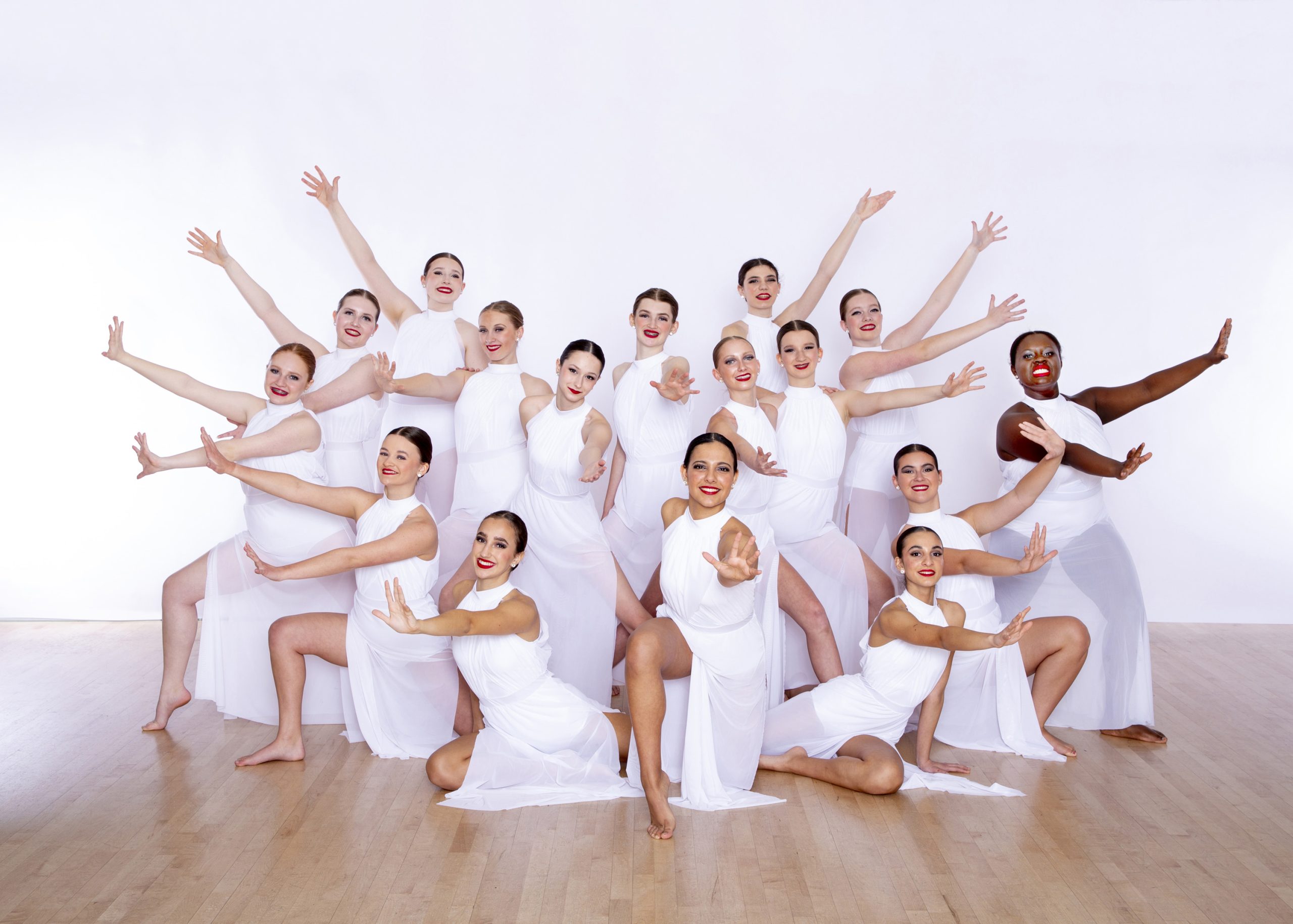 Elite Dance Company Blank Pages white costumes
